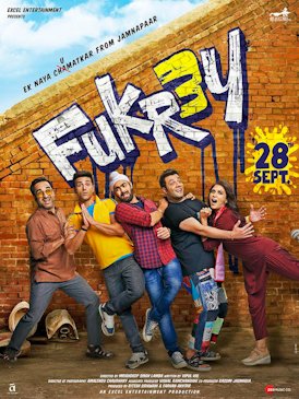 Fukrey 3 film poster Fukrey 3 Review: फरहान अख्तर का कॉमेडी ड्रामा पेश