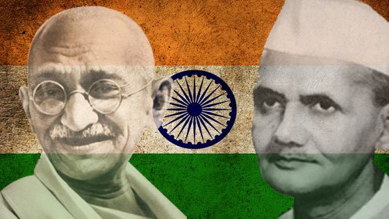 Lal Bahadur Shastri and Mahatma Gandhi
