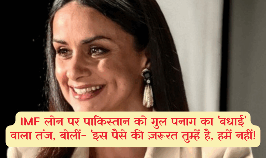 IMF लोन पर पाकिस्तान को गुल पनाग का ‘बधाई’ वाला तंज, बोलीं- ‘इस पैसे की ज़रूरत तुम्हें है, हमें नहीं!