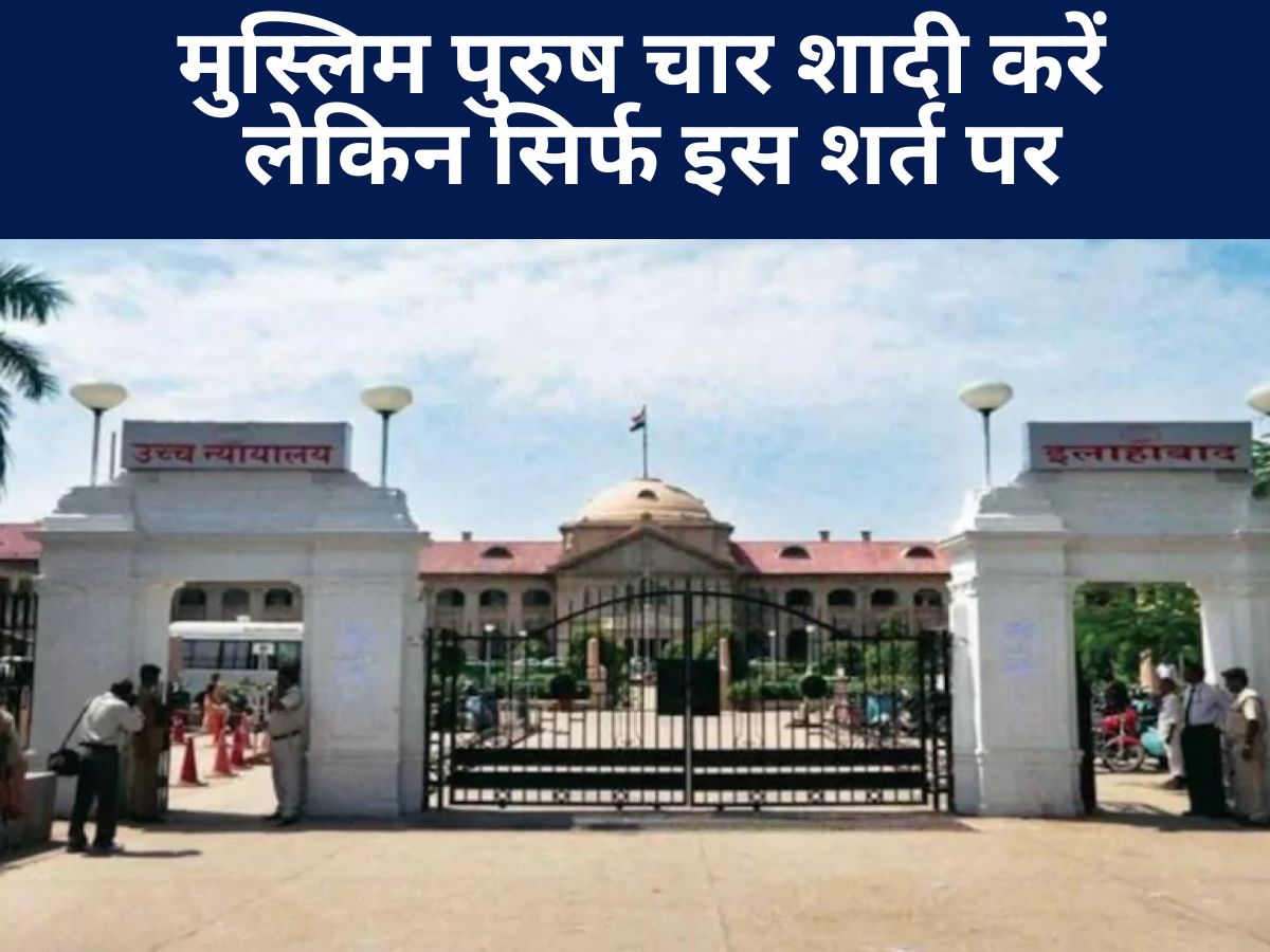 Allahabad High Court : 'मुस्लिम पुरुष चार शादी करें, लेकिन सिर्फ इस शर्त पर...' जानिए कोर्ट ने दुरुपयोग पर क्या बोला