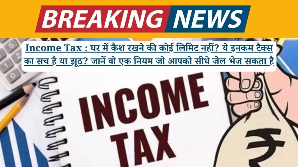 Income Tax : घर में कैश रखने की कोई लिमिट नहीं? ये इनकम टैक्स का सच है या झूठ? जानें वो एक नियम जो आपको सीधे जेल भेज सकता है