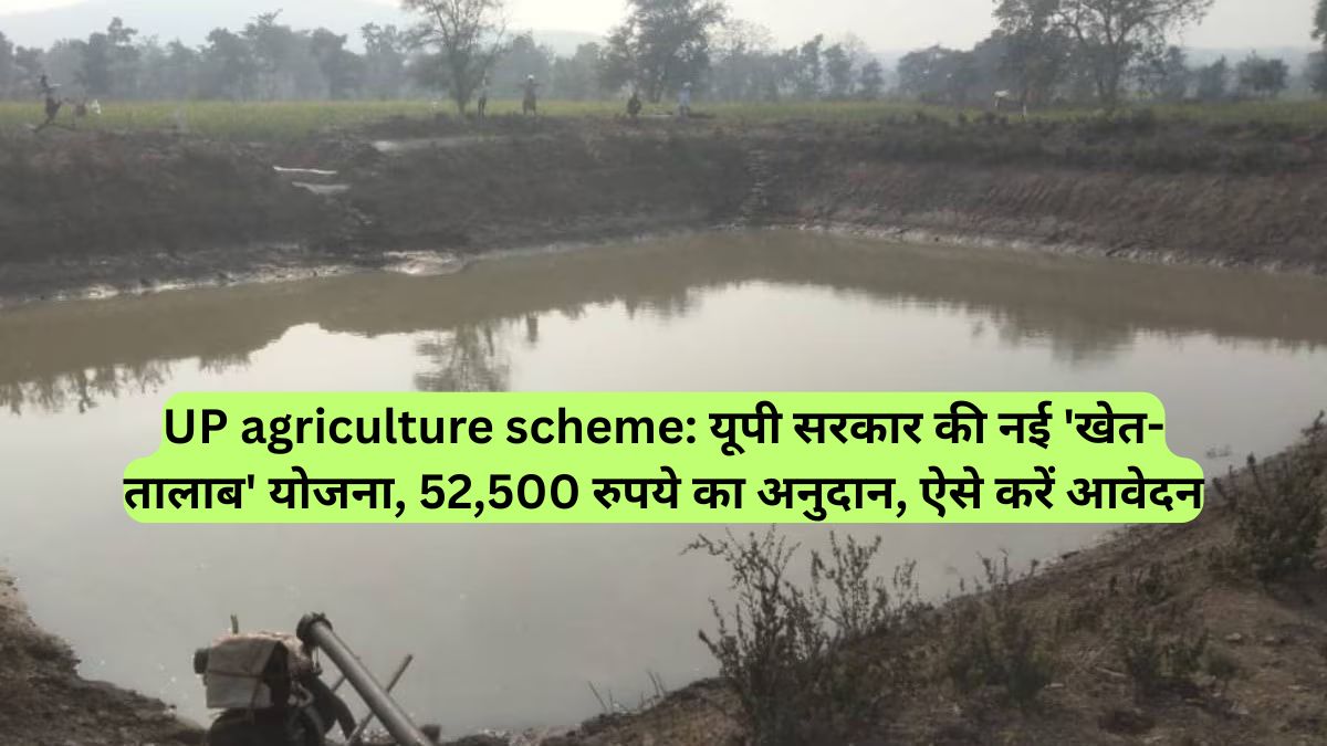 UP agriculture scheme: यूपी सरकार की नई 'खेत-तालाब' योजना, 52,500 रुपये का अनुदान, ऐसे करें आवेदन