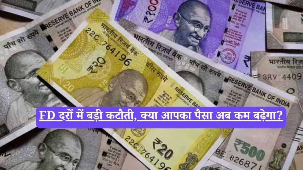 FD दरों में बड़ी कटौती, क्या आपका पैसा अब कम बढ़ेगा?