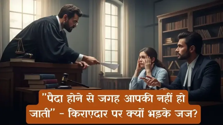 Rent agreement law-"पैदा होने से जगह आपकी नहीं हो जाती" - किराएदार पर क्यों भड़के जज?
