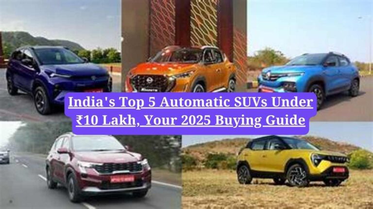 Automatic SUV India: India's Top 5 Automatic SUVs Under ₹10 Lakh, Your 2025 Buying Guide