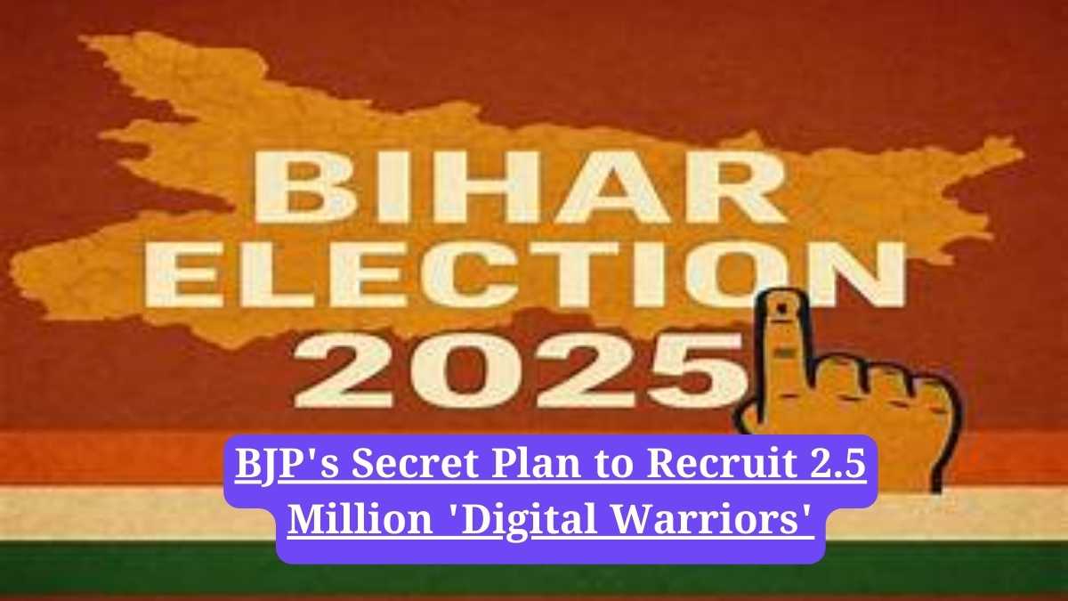 Bihar Assembly Election 2025: BJP's Secret Plan to Recruit 2.5 Million 'Digital Warriors'