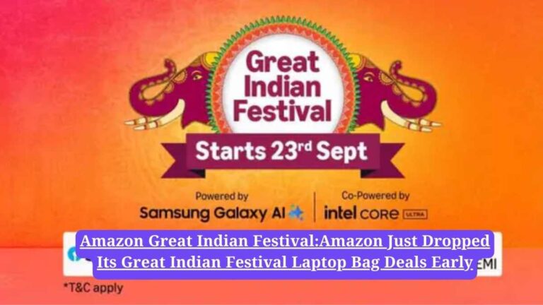 Amazon Great Indian Festival:Amazon Just Dropped Its Great Indian Festival Laptop Bag Deals Early