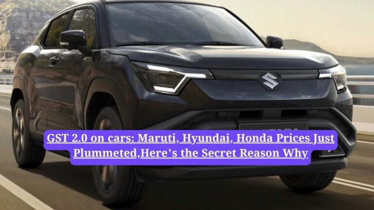 GST 2.0 on cars: Maruti, Hyundai, Honda Prices Just Plummeted,Here's the Secret Reason Why