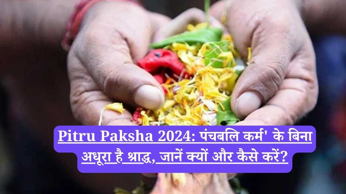 Pitru Paksha 2024: पंचबलि कर्म' के बिना अधूरा है श्राद्ध, जानें क्यों और कैसे करें?