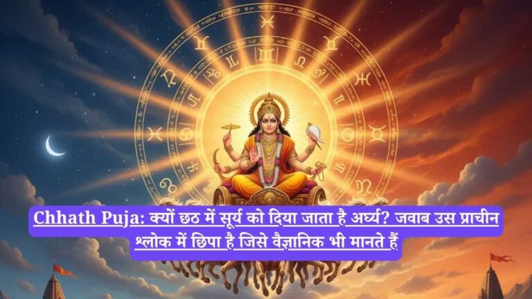 Chhath Puja: क्यों छठ में सूर्य को दिया जाता है अर्घ्य? जवाब उस प्राचीन श्लोक में छिपा है जिसे वैज्ञानिक भी मानते हैं