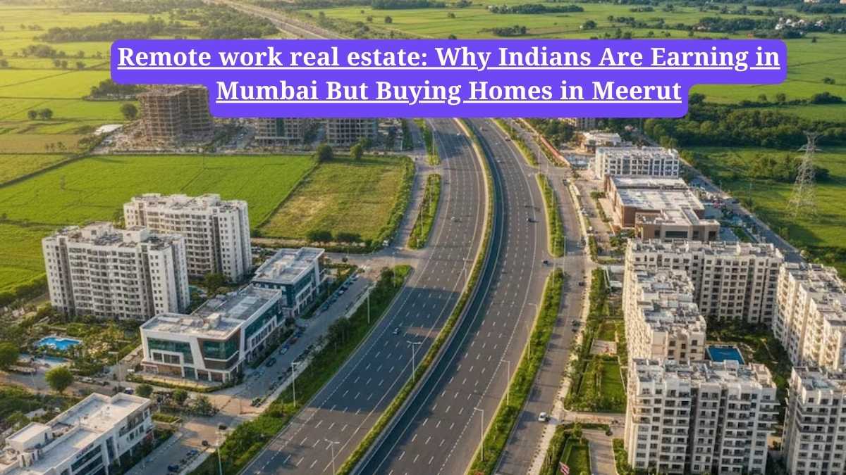 Remote work real estate: Why Indians Are Earning in Mumbai But Buying Homes in Meerut