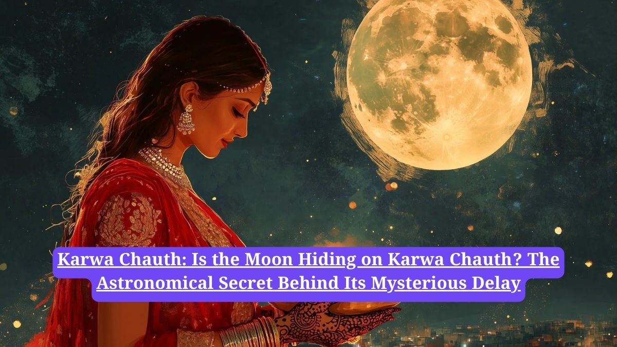 Karwa Chauth: Is the Moon Hiding on Karwa Chauth? The Astronomical Secret Behind Its Mysterious Delay