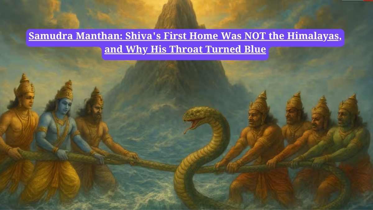 Samudra Manthan: Shiva's First Home Was NOT the Himalayas, and Why His Throat Turned Blue