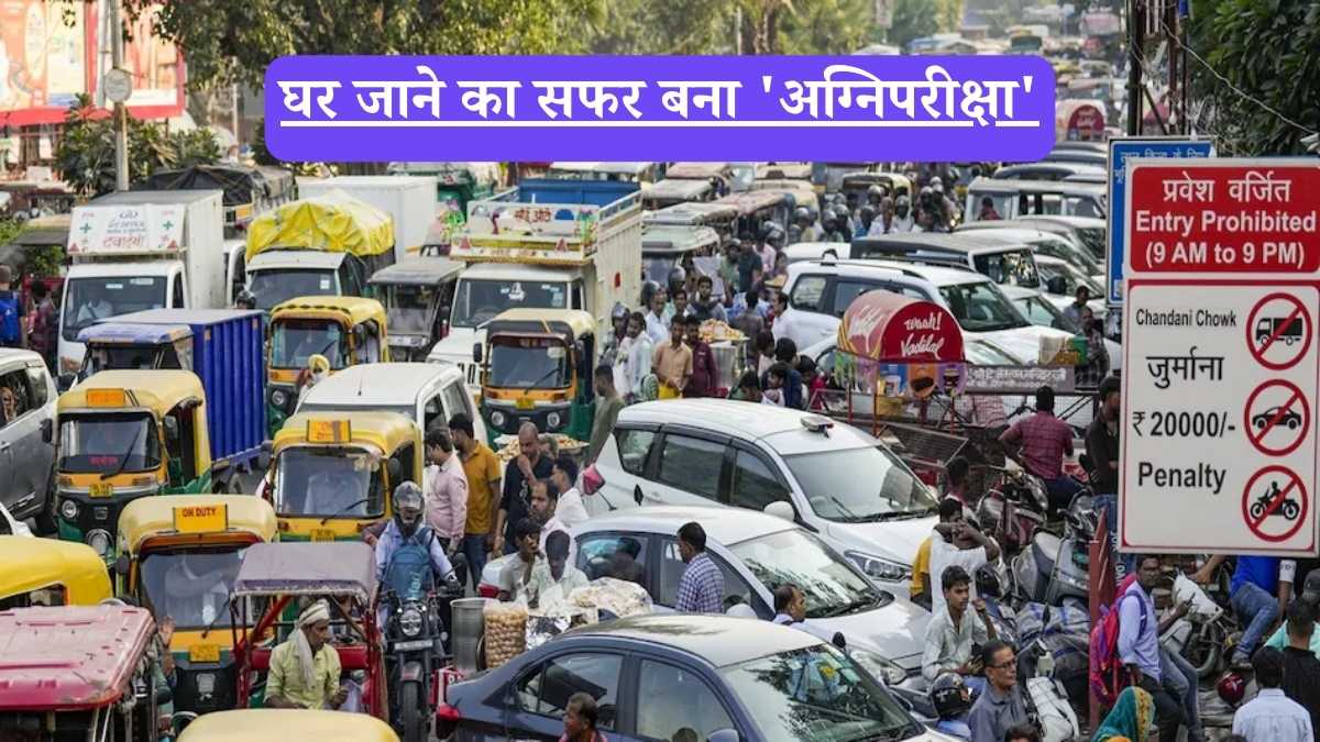 Diwali rush: सड़कें चोक, ट्रेनें फुल, सांसें अटकीं, त्योहार पर 'कैद' हुई दिल्ली, घर जाने का सफर बना 'अग्निपरीक्षा'