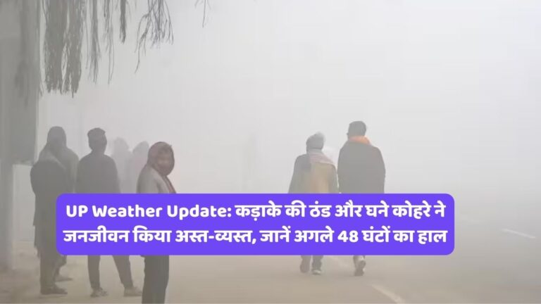 UP Weather Update: कड़ाके की ठंड और घने कोहरे ने जनजीवन किया अस्त-व्यस्त, जानें अगले 48 घंटों का हाल
