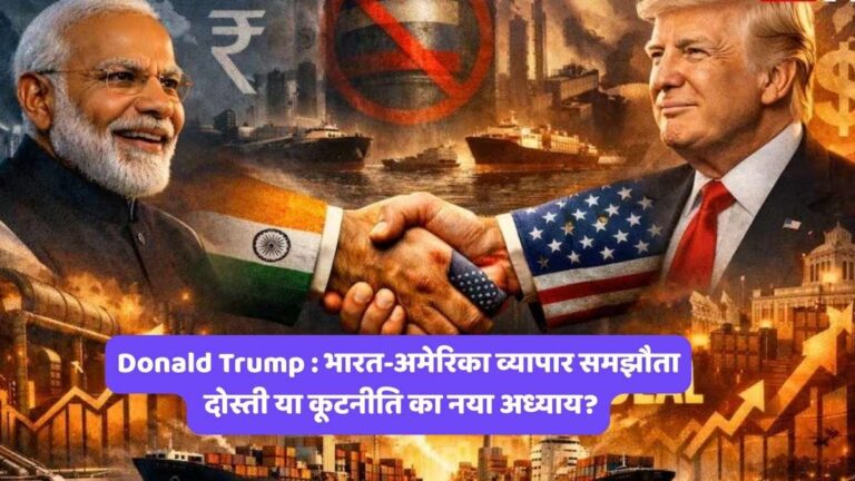 Donald Trump : भारत-अमेरिका व्यापार समझौता - दोस्ती या कूटनीति का नया अध्याय?