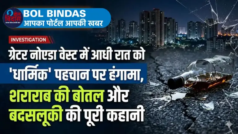 Greater Noida West News: ग्रेटर नोएडा वेस्ट में आधी रात को 'धार्मिक' पहचान पर हंगामा, शराब की बोतल और बदसलूकी की पूरी कहानी