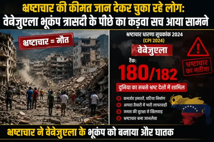 भ्रष्टाचार की कीमत जान देकर चुका रहे लोग: वेनेजुएला भूकंप त्रासदी के पीछे का कड़वा सच आया सामने