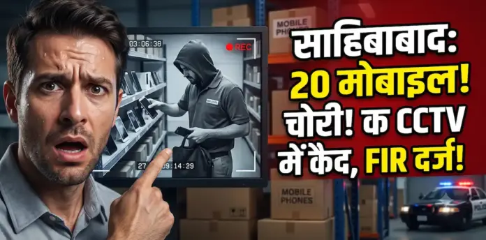 साहिबाबाद वेयरहाउस चोरी: 20 मोबाइल उड़ाने वाले कर्मचारी सीसीटीवी में कैद, पुलिस ने दर्ज की एफआईआर